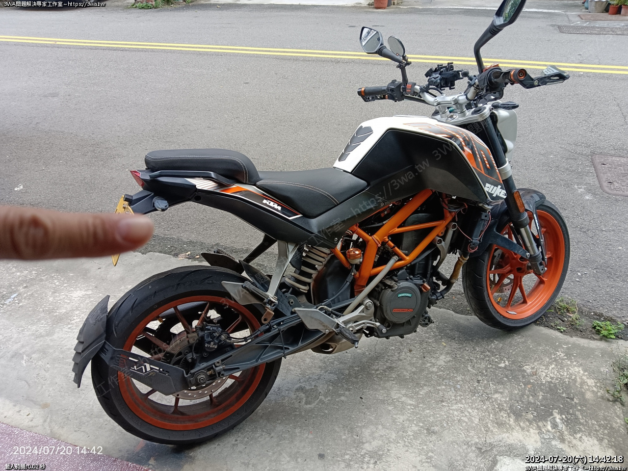 KTM Duke390 整理後煞總成