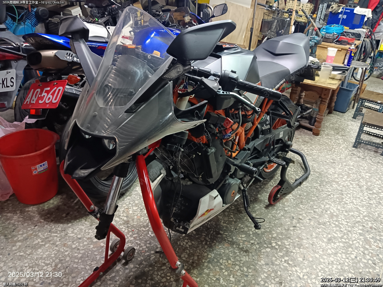 KTM RC390 更換左前叉油